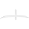 Ekena Millwork Bellingham Architectural Grade PVC Gable Bracket, 96"W x 20"H x 2"D x 4"F, 5/12 Pitch GBP096X20X0204BEL00 - alternate 1